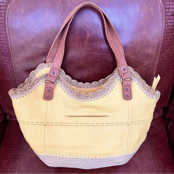 The Sak Genuine Pebbled Leather Hobo Tote / Satchel / Shoulder Bag - Picture 8 of 10